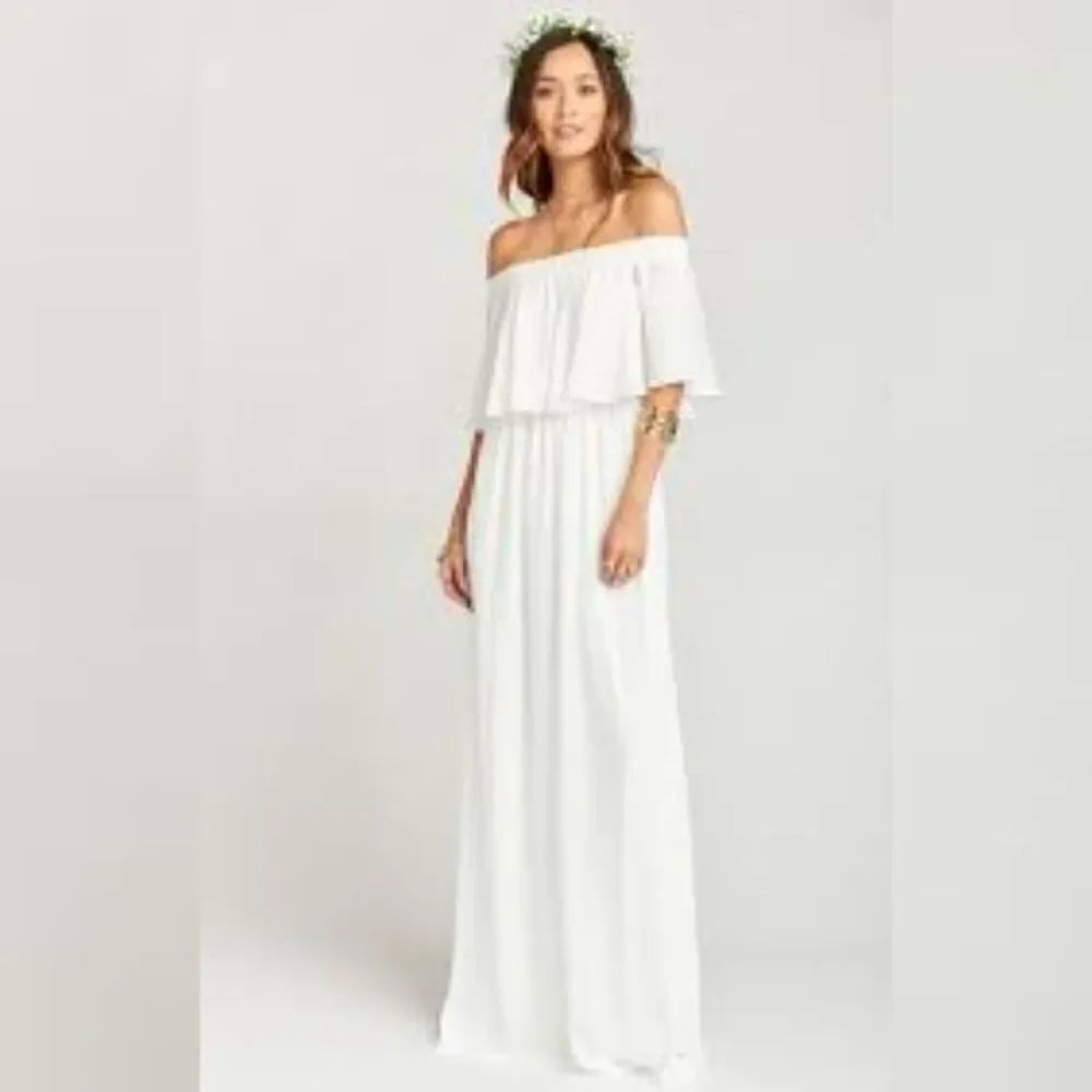 Show Me Your Mumu Hacienda White Maxi Dress Women'